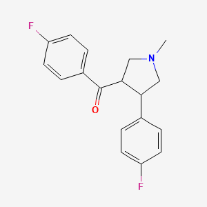 B2751240 (4-fluorophenyl)[4-(4-fluorophenyl)-1-methyltetrahydro-1H-pyrrol-3-yl]methanone CAS No. 478050-08-7