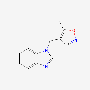 B2751250 4-(Benzimidazol-1-ylmethyl)-5-methyl-1,2-oxazole CAS No. 2142330-14-9