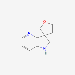 molecular formula C10H12N2O B2751252 螺[1,2-二氢吡咯并[3,2-b]吡啶-3,3'-氧杂环戊烷] CAS No. 2580232-54-6