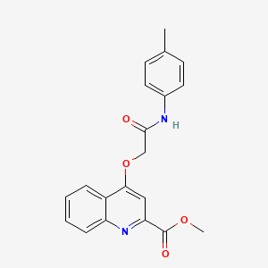 B2751263 Methyl 4-(2-oxo-2-(p-tolylamino)ethoxy)quinoline-2-carboxylate CAS No. 1358411-48-9