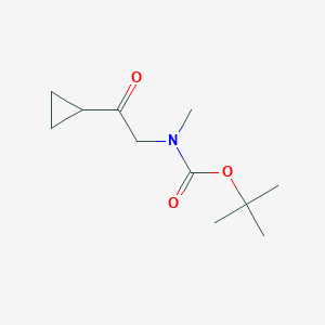 molecular formula C11H19NO3 B2751270 叔丁基-N-(2-环丙基-2-氧代乙基)-N-甲基甲酸酯 CAS No. 2007473-10-9