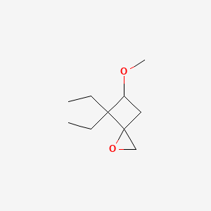 B2751271 4,4-Diethyl-5-methoxy-1-oxaspiro[2.3]hexane CAS No. 2248300-52-7
