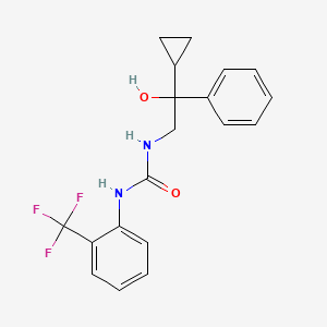molecular formula C19H19F3N2O2 B2751273 1-(2-Cyclopropyl-2-hydroxy-2-phenylethyl)-3-(2-(trifluoromethyl)phenyl)urea CAS No. 1421508-72-6