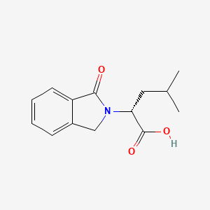 molecular formula C14H17NO3 B2751280 (2R)-2-(1-Oxoisoindoline-2-yl)-4-methylvaleric acid CAS No. 1217838-84-0