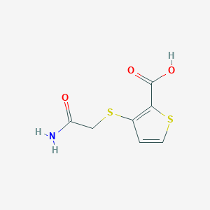 3-[(2-Amino-2-Oxoethyl)Sulfanyl]-2-Thiophenecarboxylic Acid