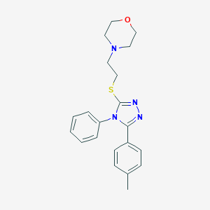 5-(4-methylphenyl)-4-phenyl-4H-1,2,4-triazol-3-yl 2-(4-morpholinyl)ethyl sulfide