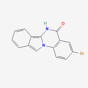 molecular formula C15H9BrN2O B2751302 3-溴异吲哚并[2,1-a]喹唑啉-5(6H)-酮 CAS No. 859672-58-5