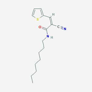 (Z)-2-Cyano-N-octyl-3-thiophen-2-ylprop-2-enamide