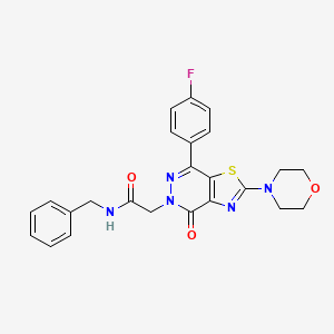 B2751315 N-benzyl-2-(7-(4-fluorophenyl)-2-morpholino-4-oxothiazolo[4,5-d]pyridazin-5(4H)-yl)acetamide CAS No. 1105232-86-7