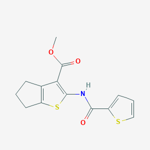 methyl 2-(thiophene-2-carbonylamino)-5,6-dihydro-4H-cyclopenta[b]thiophene-3-carboxylate