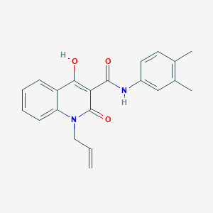 molecular formula C21H20N2O3 B2751320 1-烯丙基-N-(3,4-二甲基苯基)-4-羟基-2-氧代-1,2-二氢喹啉-3-甲酰胺 CAS No. 941898-51-7