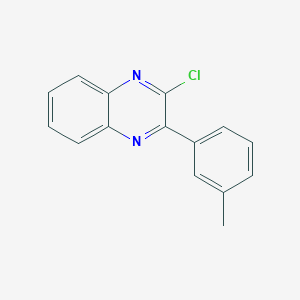 molecular formula C15H11ClN2 B2751341 2-Chloro-3-(3-methylphenyl)quinoxaline CAS No. 77186-68-6