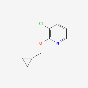 molecular formula C9H10ClNO B2751345 3-Chloro-2-(cyclopropylmethoxy)pyridine CAS No. 1355068-47-1