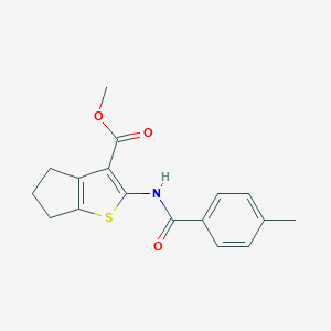 methyl 2-[(4-methylbenzoyl)amino]-5,6-dihydro-4H-cyclopenta[b]thiophene-3-carboxylate