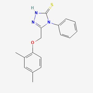 3-[(2,4-dimethylphenoxy)methyl]-4-phenyl-1H-1,2,4-triazole-5-thione