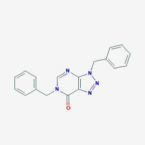 molecular formula C18H15N5O B275136 3,6-Dibenzyl-3,6-dihydro-7H-[1,2,3]triazolo[4,5-d]pyrimidin-7-one 