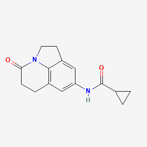 N-(4-oxo-2,4,5,6-tetrahydro-1H-pyrrolo[3,2,1-ij]quinolin-8-yl)cyclopropanecarboxamide