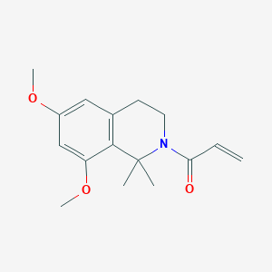 1-(6,8-Dimethoxy-1,1-dimethyl-3,4-dihydroisoquinolin-2-yl)prop-2-en-1-one