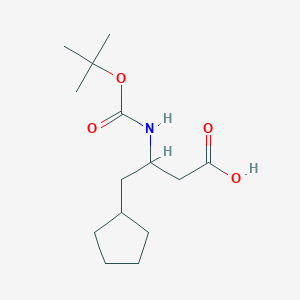 3-((tert-Butoxycarbonyl)amino)-4-cyclopentylbutanoic acid