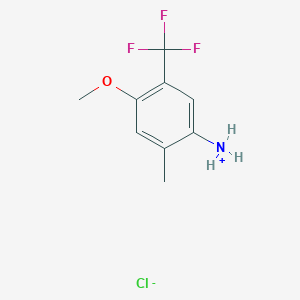 molecular formula C9H11ClF3NO B2751384 4-Methoxy-2-methyl-5-(trifluoromethyl)anilinium chloride CAS No. 2041347-53-7