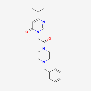 3-(2-(4-benzylpiperazin-1-yl)-2-oxoethyl)-6-isopropylpyrimidin-4(3H)-one