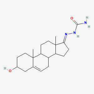 molecular formula C20H31N3O2 B2751394 [(E)-(3-hydroxy-10,13-dimethyl-1,2,3,4,7,8,9,11,12,14,15,16-dodecahydrocyclopenta[a]phenanthren-17-ylidene)amino]urea CAS No. 65628-29-7