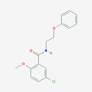 5-chloro-2-methoxy-N-(2-phenoxyethyl)benzamide
