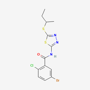 molecular formula C13H13BrClN3OS2 B2751420 5-溴-N-(5-(丙基硫代)-1,3,4-噻二唑-2-基)-2-氯苯甲酰胺 CAS No. 391875-47-1