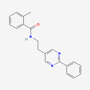 molecular formula C20H19N3O B2751432 2-methyl-N-(2-(2-phenylpyrimidin-5-yl)ethyl)benzamide CAS No. 2034343-21-8