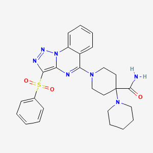 1'-(3-(Phenylsulfonyl)-[1,2,3]triazolo[1,5-a]quinazolin-5-yl)-[1,4'-bipiperidine]-4'-carboxamide