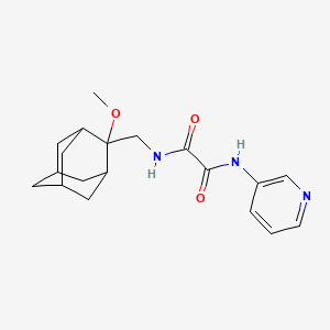 molecular formula C19H25N3O3 B2751439 N1-(((1R,3S,5r,7r)-2-甲氧基孔雀石-2-基)甲基)-N2-(吡啶-3-基)草酰胺 CAS No. 1797025-76-3