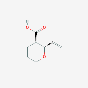 molecular formula C8H12O3 B2751446 (2S,3R)-2-Ethenyloxane-3-carboxylic acid CAS No. 1663470-79-8