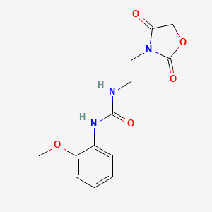 molecular formula C13H15N3O5 B2751448 1-[2-(2,4-Dioxo-1,3-oxazolidin-3-yl)ethyl]-3-(2-methoxyphenyl)urea CAS No. 2309746-90-3
