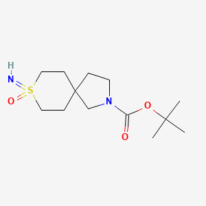 Tert-butyl 8-imino-8-oxo-8lambda6-thia-2-azaspiro[4.5]decane-2-carboxylate