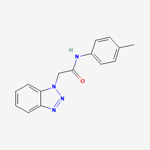 molecular formula C15H14N4O B2751455 2-(1H-苯并[d][1,2,3]三唑-1-基)-N-(对甲苯基)乙酰胺 CAS No. 306290-62-0