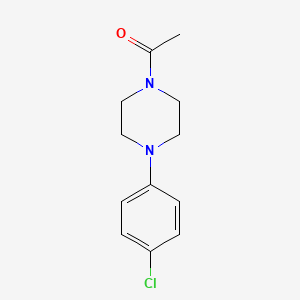 molecular formula C12H15ClN2O B2751464 1-[4-(4-氯苯基)哌嗪-1-基]乙酸酰基 CAS No. 150557-99-6