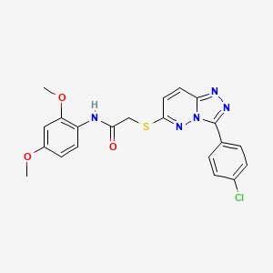 2-((3-(4-chlorophenyl)-[1,2,4]triazolo[4,3-b]pyridazin-6-yl)thio)-N-(2,4-dimethoxyphenyl)acetamide