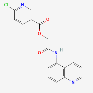 [(Quinolin-5-yl)carbamoyl]methyl 6-chloropyridine-3-carboxylate