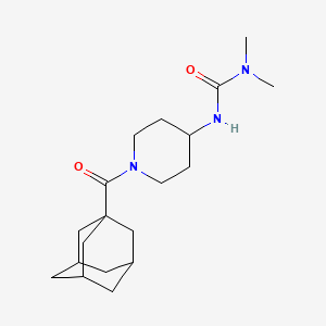 molecular formula C19H31N3O2 B2751497 3-[1-(Adamantane-1-carbonyl)piperidin-4-yl]-1,1-dimethylurea CAS No. 1796788-74-3