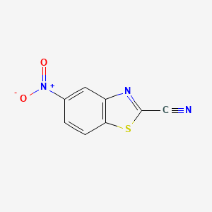 molecular formula C8H3N3O2S B2751504 5-Nitrobenzo[d]thiazole-2-carbonitrile CAS No. 188672-84-6; 66339-00-2