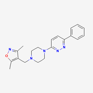 3,5-Dimethyl-4-[[4-(6-phenylpyridazin-3-yl)piperazin-1-yl]methyl]-1,2-oxazole