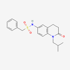 molecular formula C20H24N2O3S B2751519 N-(1-异丁基-2-氧代-1,2,3,4-四氢喹啉-6-基)-1-苯基甲磺酰胺 CAS No. 941912-49-8