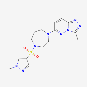 1-[(1-methyl-1H-pyrazol-4-yl)sulfonyl]-4-{3-methyl-[1,2,4]triazolo[4,3-b]pyridazin-6-yl}-1,4-diazepane