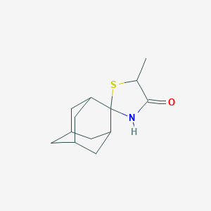molecular formula C13H19NOS B275156 5'-Methyl-4'-oxospiro[adamantane-8,2'-(1,3)-thiazolidine] 