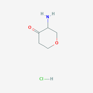 molecular formula C5H10ClNO2 B2751560 3-Aminooxan-4-one hydrochloride CAS No. 2044902-01-2