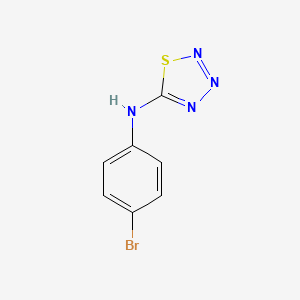 molecular formula C7H5BrN4S B2751570 N-(4-溴苯基)-1,2,3,4-噻唑并-5-胺 CAS No. 68371-97-1