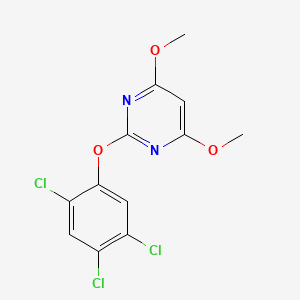 molecular formula C12H9Cl3N2O3 B2751577 4,6-Dimethoxy-2-(2,4,5-trichlorophenoxy)pyrimidine CAS No. 866143-61-5