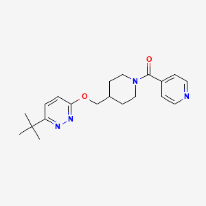 molecular formula C20H26N4O2 B2751591 [4-[(6-Tert-butylpyridazin-3-yl)oxymethyl]piperidin-1-yl]-pyridin-4-ylmethanone CAS No. 2310100-80-0