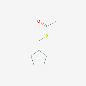 S-(Cyclopent-3-en-1-ylmethyl) ethanethioate