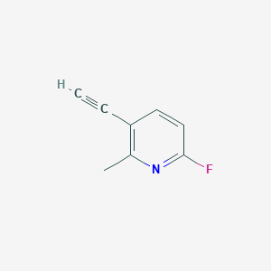 molecular formula C8H6FN B2751598 3-Ethynyl-6-fluoro-2-methylpyridine CAS No. 1824472-05-0